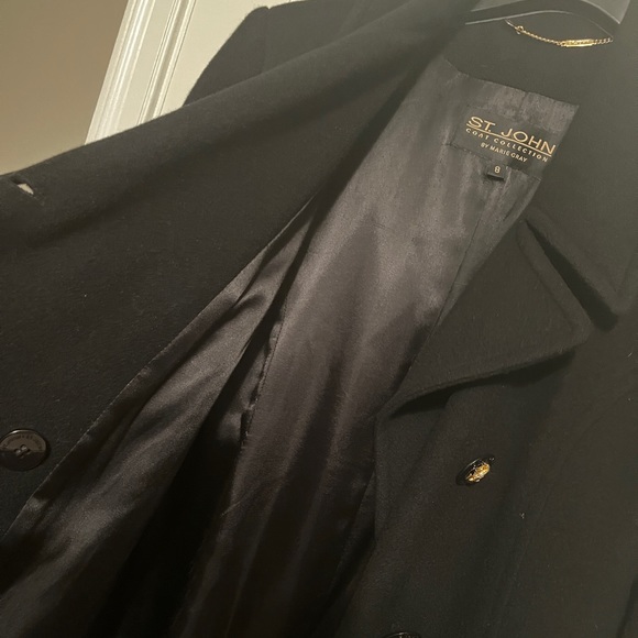 St. John 100% Cashmere Pea Coat - Picture 6 of 13